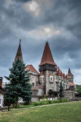 ROMANIA , Corvin Castle, Hunedoara, july 2021 Transylvania, 