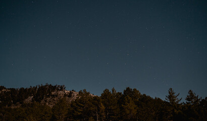 Fototapeta premium Cielo nocturno en Sierra de las Nieves 