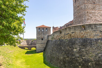 Fototapeta na wymiar Baba Vida Fortress at the coast of Danube river in town of Vidin, Bulgaria