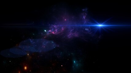 Planets Galaxy Science Fiction Wallpaper Beauty Deep Space Cosmos Physical Cosmology Stock Photos.