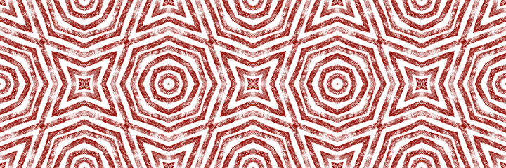 Geometric seamless pattern. Wine red symmetrical