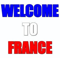 Welcome to France symbol illustration