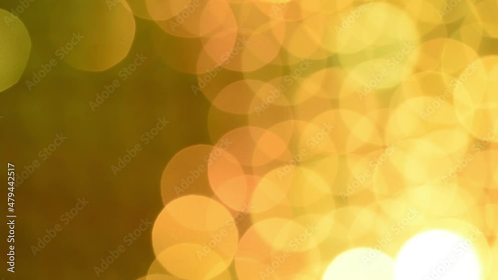 Canvas Prints looped movement of golden yellow bokeh from left to right. hd loop light leaks overlay.