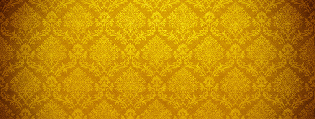 baroque wallpaper may used as background - obrazy, fototapety, plakaty