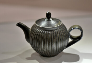 teapot on a wooden table