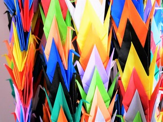 rainbow origami