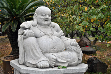 The Statue of Maitreya bodhisattva in China's City Park