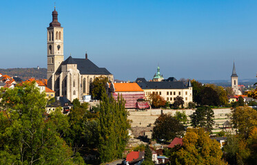 Fototapeta na wymiar View of picturesque town Kutna Hora in Czech Bohemia