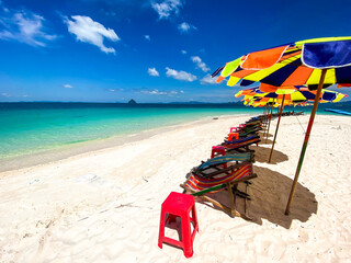 Aerial view of Koh Khai Nok in Phuket, Thailand
