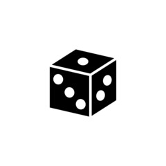 Dice icon design template vector isolated