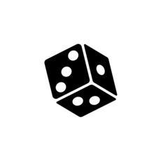 Dice icon design template vector isolated