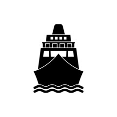 Ship icon design template vector isolated