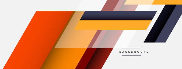 Vector background. Abstract overlapping color lines design with shadow effects. Illustration for wallpaper banner background or landing page