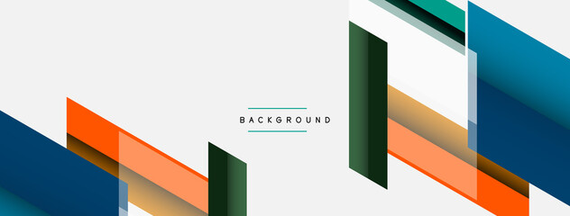 Background. Geometric diagonal square shapes and lines abstract composition. Vector illustration for wallpaper banner background or landing page