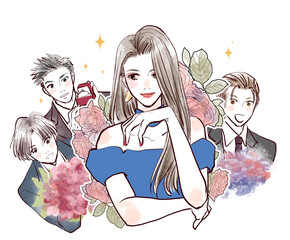 モテるリッチな美女 © MOMOSHINAsakurako