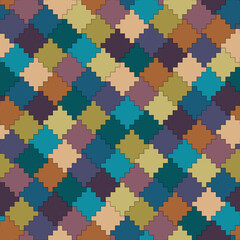 color carpet. abstract geometric shapes. vector seamless pattern.  repetitive background. fabric swatch. wrapping paper. continuous print. endless design element for home decor, apparel, textile