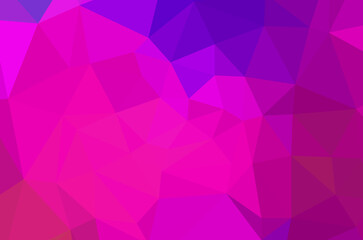 Fototapeta premium Colorful purple vivid polygonal triangular background pattern