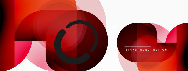 Creative geometric wallpaper. Minimal circle triangle and square line abstract background. Vector illustration for wallpaper banner background or landing page