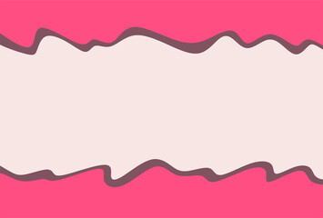 Simple background with gradient pink waving lines pattern and some copy space area