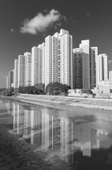 Fototapeta premium High rise residential building of public estate in Hong Kong city