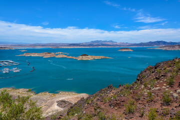 Obraz premium View of Lake Mead, Nevada, US