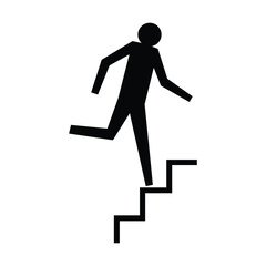 emergency fire icon climbing up