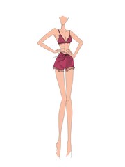 Girl in lace lingerie