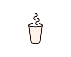 Coffee line icon. Vector symbol in trendy flat style on white background. Office sing for design.