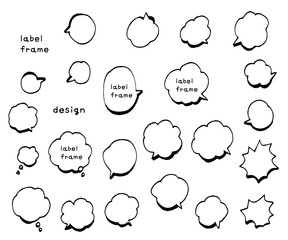 影付き吹き出しセット