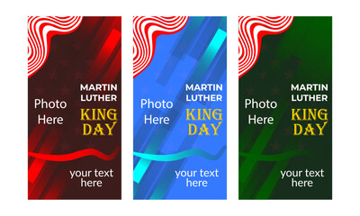 Martin Luther King Day Social Media Post Design, Martin Luther King day themed design, perfect for posters, backgrounds, social media posts etc