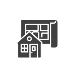 House plan vector icon