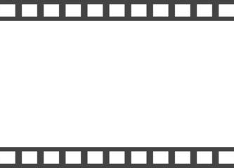 映画のフレームのシンプルなイラスト