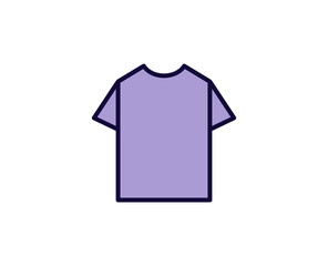 T-shirt line icon. Vector symbol in trendy flat style on white background. Travel sing for design.