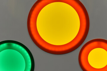 Bright background with colorful circles
