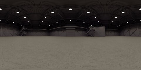 3d Rendered Hall HDRI Background 10K