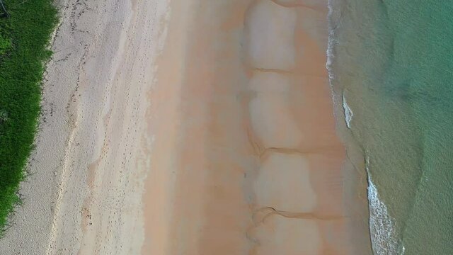 Nai thon beach and the wooden stairs in Phuket, Thailand