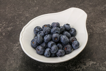 Ripe sweet tasty blueberries heap