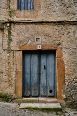 Fototapeta na wymiar Old colorful door in Spain