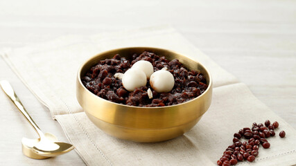 Korean traditional food Red bean porridge