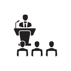 Conference icon ( vector illustration )