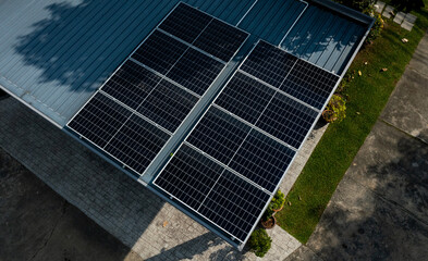Solar cells on the roof, save the power