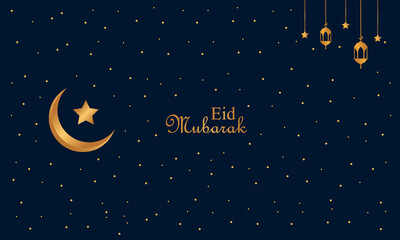 Obraz na płótnie Canvas Eid mubarak background design, modern islamic banner, fasting, web, poster, flyer, advertising illustration design