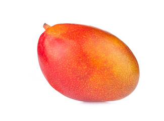Red fresh mango isolated on white background