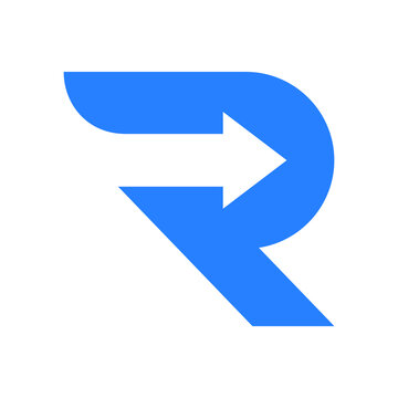 R letter logo / R arrow can be used for company, icon, etc