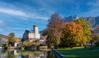 Castle of Duingt, near the lake of Annecy, France