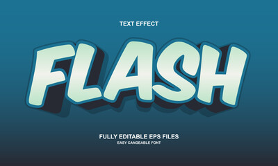 flash text effect editable