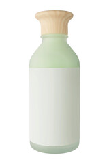 Glass bottle isolated