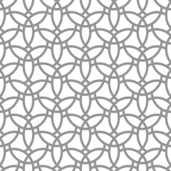 Seamless vector ornament. Modern grey and white background. Geometric modern pattern