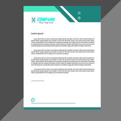 Modern abstract corporate business style letterhead .eps