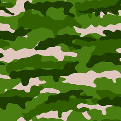 Forest camouflage for hunting and fishing. Vector graphics.